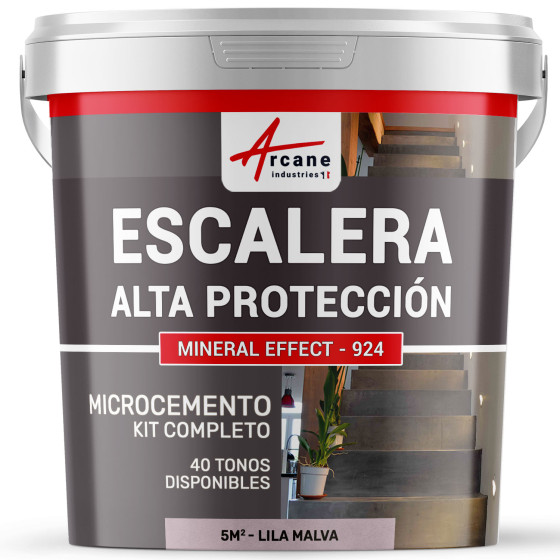 Hormigón Pulido para Escaleras - Kit Completo - Lila Malva - 5 m² (en 2 capas)