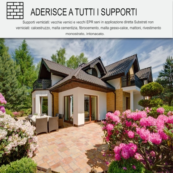 ARCAFAÇADE RENOV 2.5 L (+ o - 15 m² in 1 strato) RAL 9001 - Bianco Crema