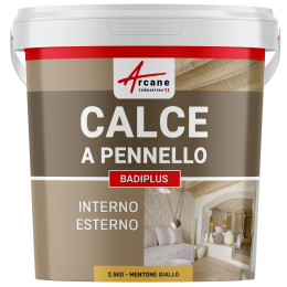 Calce a pennello Giallo Muro Interno e Facciata Esterna - BADIPLUS