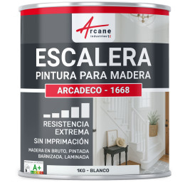 Pintura para escalera de madera - ARCADECO - 1668 Blanco - 1 kg