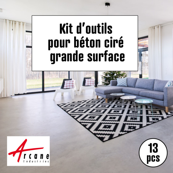 COUTEAU AMÉRICAIN SPATULE - Couteau américain souple béton ciré enduit application précise nette angles et arrêtes outil parfait