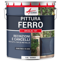 Vernice Metallo - ARCALAC 101 0.5 L RAL 9003 - Bianco