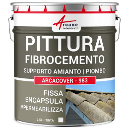 Vernice in fibrocemento e incapsulamento di supporto amianto e piombo: ARCACOVER - 983 2.5 L Bianco