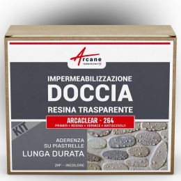 Kit impermeabilizzante per doccia e bagno trasparente: ARCACLEAR - 264 2 m²