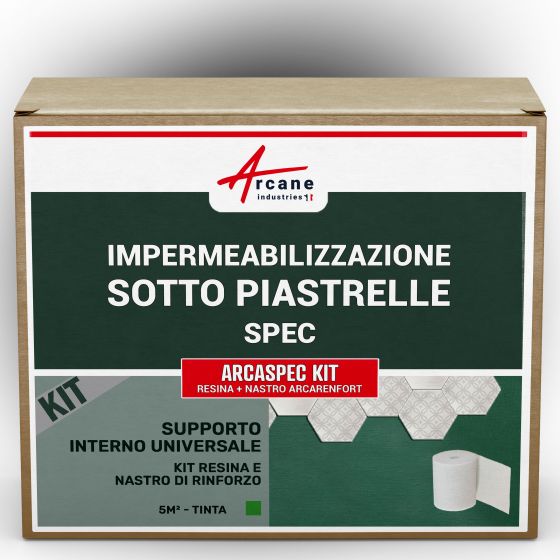 Kit di Impermeabilizzazione sotto Piastrelle per Bagno: ARCASPEC KIT 5 m²