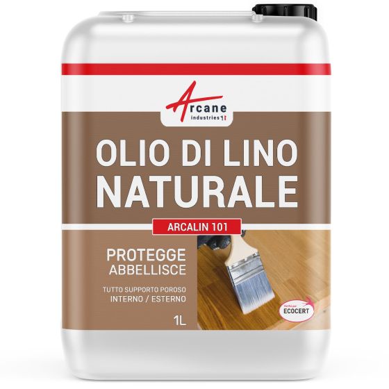 Olio di Lino per la Manutenzione di Legno e Pietre Naturali : Arcalin 101 1 L