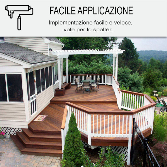 Saturatore per Legno Esotico - ARCAWOOD COLOR - 932 2.5 L (fino a 12.5 m²) Mogano - Tinta Rossa