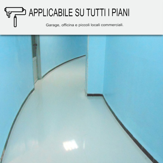 REVEPOXY -1 77 25 kg (fino a 80 m² in 2 strati) Grigio tele 4 - RAL 7047