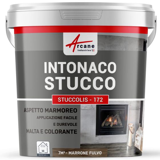 Pittura stucco, INTONACO STUCCOLIS con malta e colorante kit fino 7 m² Beige verde