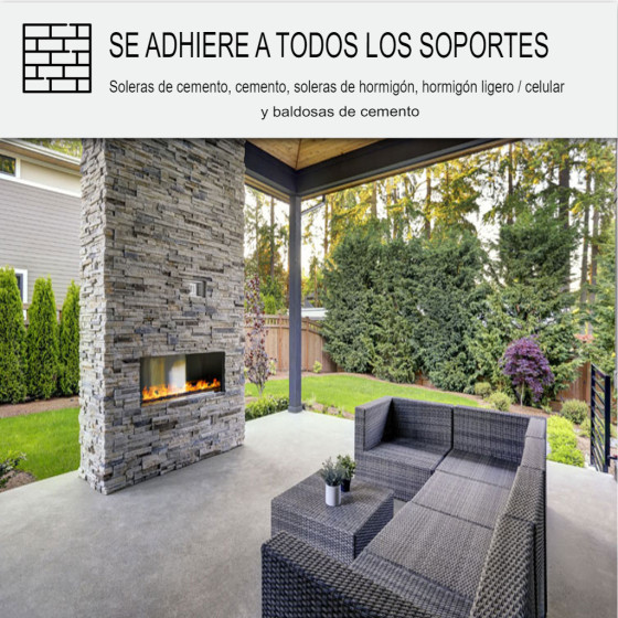 KIT  BETON CIRE BUITEN - beton cire voor buiten voor vloer, muur, terras, balkon, trap