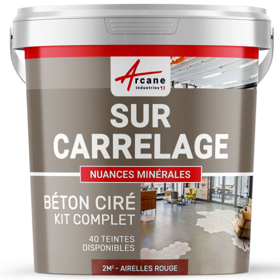 GEWAXT BETON KIT OP TEGELS