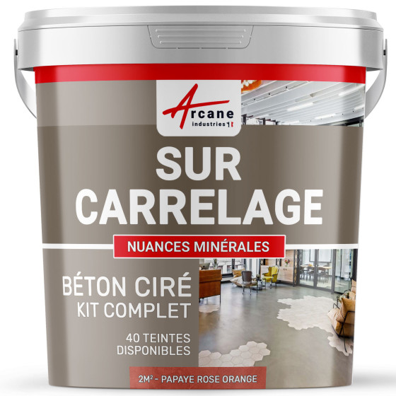 GEWAXT BETON KIT OP TEGELS
