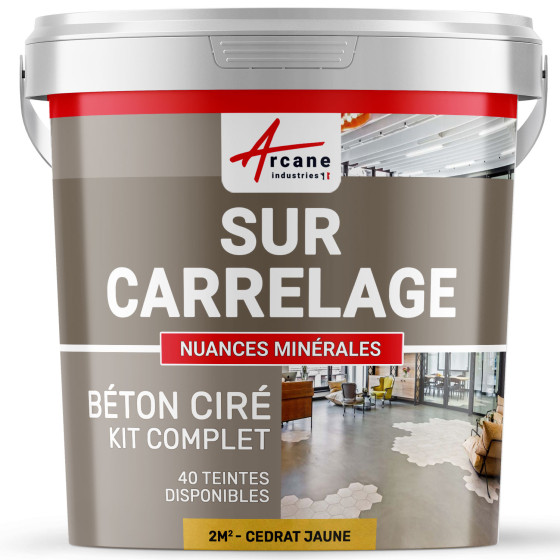 GEWAXT BETON KIT OP TEGELS